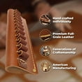 thumbnail image 4 of Hunter Company 0545 Handgun Cartridge Belt Slide with 12 Loops Leather Brown 45 Cal, 4 of 4