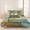Brown, Turquoise, variant on 3 Pieces Queen Quilt Set,Mint Green Marble Fluid Art Soft Bedding Sets with 1 Quilt & 2 Pillow Shams,Modern Abstract Turquoise Summer Bedspread Lightweight Coverlet Comforter for All Season