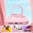 thumbnail image 4 of Case for iPhone 14 with Magnetic [Rotatable Invisible Ring Stand] [Compatible with MagSafe] Soft Microfiber Lining Military-Grade Drop Protection Phone Case for iPhone 14, Pink, 4 of 6