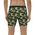 thumbnail image 4 of Rateoe Camouflage Dinosaur Print Men’s Underwear Boxer Briefs Soft Comfortable Underwear Boxer Briefs, Long Leg Briefs,Anti-chafing Boxer Briefs, 4 of 7