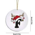 thumbnail image 3 of RyanK Christmas Clearance Christmas Letters,Christmas Gifts,Christmas Decorations,3.15x3.15 in Letter Name Ornament Family Initial Ornament Personalized Ornament Name Family Christmas Ornament F, 3 of 9