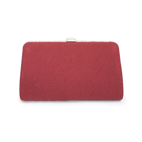 DEAR VANILLA, Japanese Kimono Clutch Bag, Japanese Silk Bag, Brown/Marron Bag from Japan, Chain Handle. PU-0080