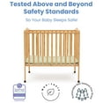 Delta Children Convertible Mini Crib for Small Spaces with Height