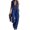 Dark Blue, variant on JULMCOMO Jumpsuits for Women Hooded Zip Up Sleeveless Casual Overalls Wide Leg Vacation Loose Fit Jumpsuit with Pockets Khaki S