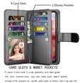 thumbnail image 2 of Takfox Moto G Power 5G 2024 Case, for Motorola Moto G Power 5G 2024 Wallet Case, PU Leather w Credit Card Holder Flip Cover [9 Card Slots][Kickstand] Magnetic Detachable Hard Case & Strap -Black, 2 of 8