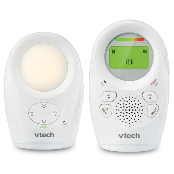 VTech DM1211 DM1211 Vigilabebés con audio digital y rango mejorado (1 unidad para padres) Blanco