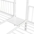 thumbnail image 3 of DreamBuck Triple Bunk Bed with Drawers, Full over Twin and Twin Bunk Bed with Build-in Ladder and Safety Guardrails for Teens Adults, Metal Bunk Bed Can Convertible into 3 Beds, 3 Beds in 1, White, 3 of 9