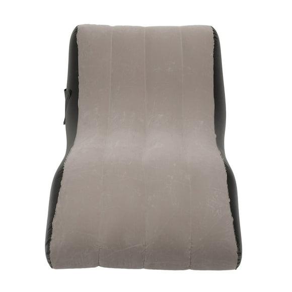 Inflatable Sofa Chair PVC Flocked Inflatable Chair, Portable Auto Inflatable Couch Sofa Bed Lazy Lounger Chair Cozy Sleeping Camping Sofa Bed for Outdoor and Indoor Use
