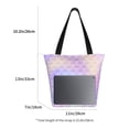 thumbnail image 5 of Fotbe Fish Scale1 Pattern Beach Tote,Shoulder Handbag,Spacious Tote Bag,Lightweight Travel Bag,Versatile Shopping Bag, 5 of 9
