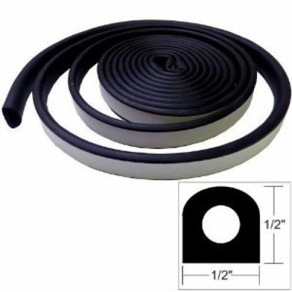 TACO METALS V30-0202B10-1 / TACO Weather Seal - 10'L x ½"W x ½"H - Black