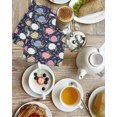 thumbnail image 4 of Easter Bunny Kitchen Dish Towels for Drying Dishes Set of 4, Colorful Eggs Spring Leaves Daisy Navy Blue Waffle Weave Microfiber Hand Tea Bathroom Towels Quick Dry & Absorbent Towel 15.7x23.6, 4 of 7