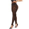 thumbnail image 1 of YYDGH Women Lace Yoga Pants High Waisted Soft Leggings Skinny Workout Sports Yoga Pants Brown XXL, 1 of 8