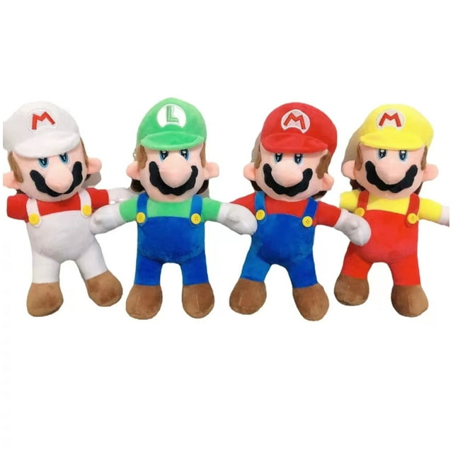 Muñeco de peluche de Anime Super Mario Bros Luigi de 18 a 25 cm, figuras de juego, decoración, almohada para niños, juguetes de peluche suaves, regalos de cumpleaños