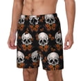 thumbnail image 2 of Daiia Butterfly Skull Mens Swim Trunks Swim Shorts Quick Dry Swim Shorts with Mesh Lining Pockets-Large, 2 of 9