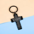 thumbnail image 2 of Christian Cross Keychain Gifts for Women Men Adults, Religious Bible Verse Key chain, Faith Based Keyring for Boys Girls Kids, Easter Basket Stuffers for Teen Boys, Confirmation Easter Gifts, 2 of 6