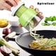 thumbnail image 2 of Trituradora de verduras de mano 4 en 1 de 1 tornillo, para verduras y frutas, verde, 2 of 5
