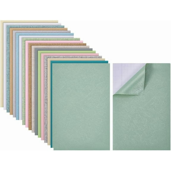 1 Set 18 Sheets Dollhouse Wallpaper Mixed Colors Plastic Dollhouse Floorboards Miniatures Dollhouse Decoration Accessories for Living Room Bedroom in Doll Houses Decoration