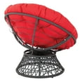 thumbnail image 3 of Papasan Chair with Red cushion and Black Resin Wicker Frame, 3 of 4