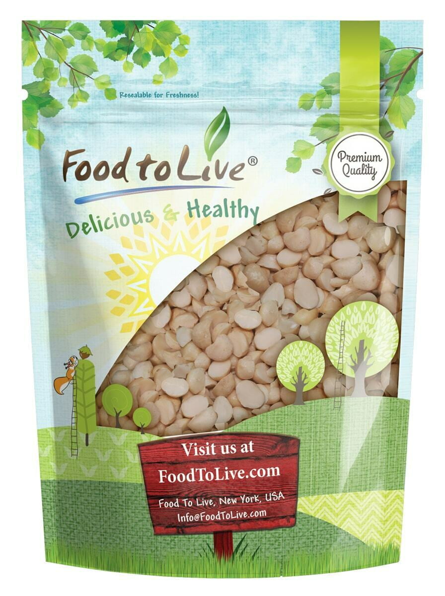 Macadamia Nut Pieces, 2 Pounds Raw, Unsalted, Unroasted, Keto