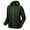 Green, variant on Men’s Softshell Jacket with Removable Hood, Fleece Lined and Water Repellent Gray Size M