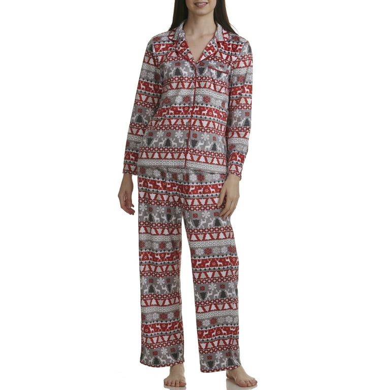 Karen Neuburger Womens Fairisle Fleece Pajama Set Style-RE0060M