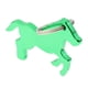 thumbnail image 5 of Caballo Patrón Abrebotellas Cola Llavero Bolsa Colgante Verde, 5 of 7