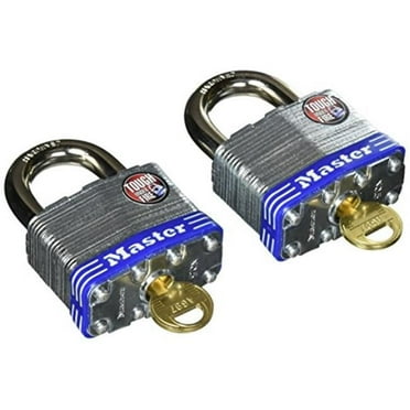 Master Lock 91800 5T Padlock Laminated Steel, 2 in. - Pack of 2