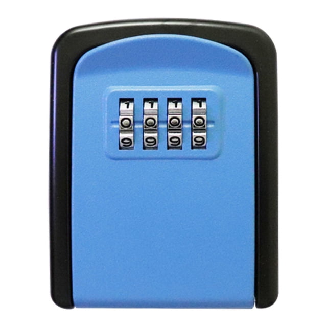 Lock Box Caja Reiniciable Con Código Para Llave De Almacén Azul Sharpla Caja de seguridad de contraseña