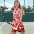 thumbnail image 4 of Uorisanigo Artistic Heart Golf Dresses for Women Soft Breathable Womens Sleeveless Golf Tennis Dresses Fashion Outing Wear with Inner Shorts＆Pockets 2 Pieces, 4 of 7
