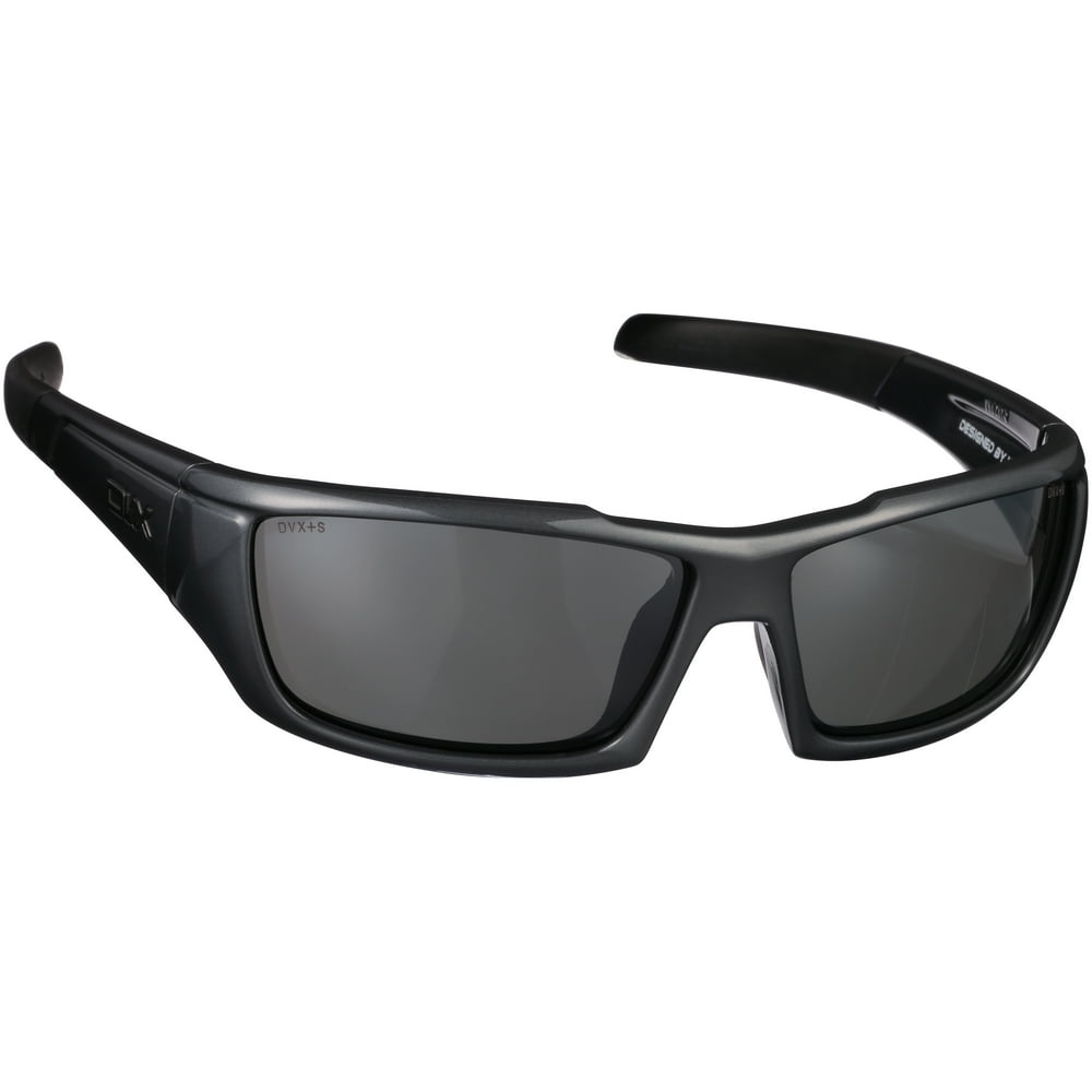 DVX Axon Rx'able Safety Silver Flash Lens Gunmetal Grey Frame Sunglasses