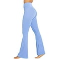 thumbnail image 6 of Flare Yoga Pants, Crossover Yoga Pants with Tummy Control, High-Waisted and Wide Leg, 6 of 6