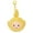 Jaune, variante sur Adorable Teletubbies Tête Peluche Poupée Pendentif Porte-Clés Dessin Animé Ornement de Sac à Dos pour Cadeaux pour Enfants