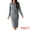 Grey, variant on DARING DIVA Women's Winter Sweater Sets Cardigan and Midi Skirts S Grey