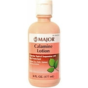 Major Calamine Lotion Topical Suspension Skin Protectant, 6 Oz