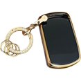 thumbnail image 5 of Key Fob Cover Compatible with Toyota Sienna 2011-2020 6 Button Keychain Case Holder Protector,Black-gold, 5 of 6