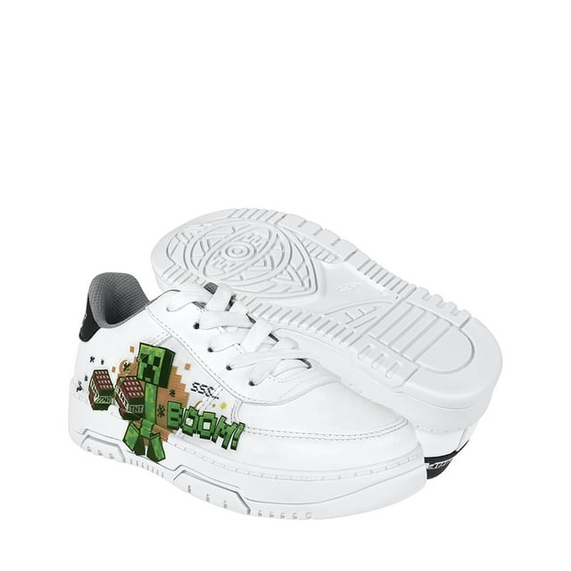 TENIS MINECRAFT NIÑO MI3070 SIMIPIEL BLANCO 18-21