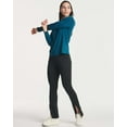thumbnail image 6 of Real Essentials 4-Pack: Women's Dry-Fit Long-Sleeve V-Neck Athletic Workout Shirt (Available in Plus Size), 6 of 7