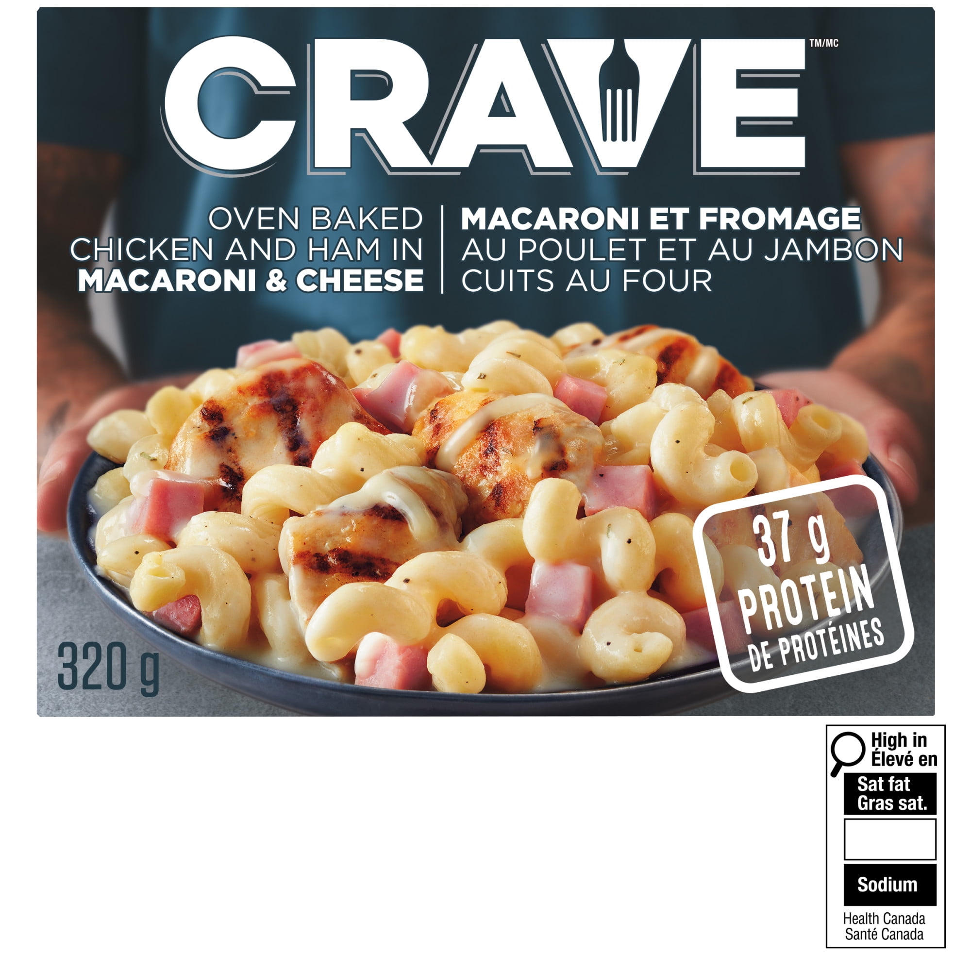 Macaroni Et Fromage Avec Poulet Et Jambon Cuit Au Four 320g