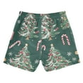 thumbnail image 7 of FORMRS Boys Swim Trunks Quick Dry Mesh Liner Boardshorts Sizes XS-XL, Red Christmas Gingerbread, 7 of 7