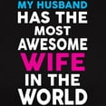 thumbnail image 3 of CafePress - My Husband Has The Most Awesome Wife In The World - Women's Traditional Fit Dark T-Shirt, 3 of 4