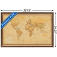 thumbnail image 3 of Antique World Map 2024 Wall Poster, 22.375" x 34" Framed, 3 of 5