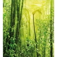 thumbnail image 3 of Ambesonne Nature Duvet Cover Sets, Tropical Amazon Forest, 2-King, Forest Green Pale Green, 3 of 3