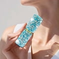 thumbnail image 3 of FSTDelivery Portable 10ml Perfume Spray Bottle Sample Vials, Shiny Rhinestone Cosmetic Bottle Mini Perfume Spray Dispensers, Vials Refillable Sprayer Makeup Tool for Travel Carrying, Sky Blue, 3 of 5