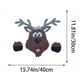 thumbnail image 3 of Santa Claus Elk Valla Navidad Vacaciones al aire libre Decoración navideña, 3 of 4