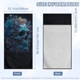 thumbnail image 3 of FOR U DESIGNS Skull Floral Print Car Seat Cover for Front Seats, Auto Seat Cushion for SUVs & Trucks, Absorbent Microfiber Sweat Towel with Storage Bag, Yoga Mat, Running Towel, 2 Pack, 3 of 7