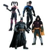 Batman Arkham City 4PK Figures Harley Quinn Nightwing Robin DC Collectibles APR140323