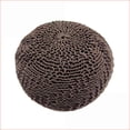 thumbnail image 5 of Hazel Modern Round Knit Pouf Ottoman – Stylish Accent for Living Room | Round | PET, 5 of 7