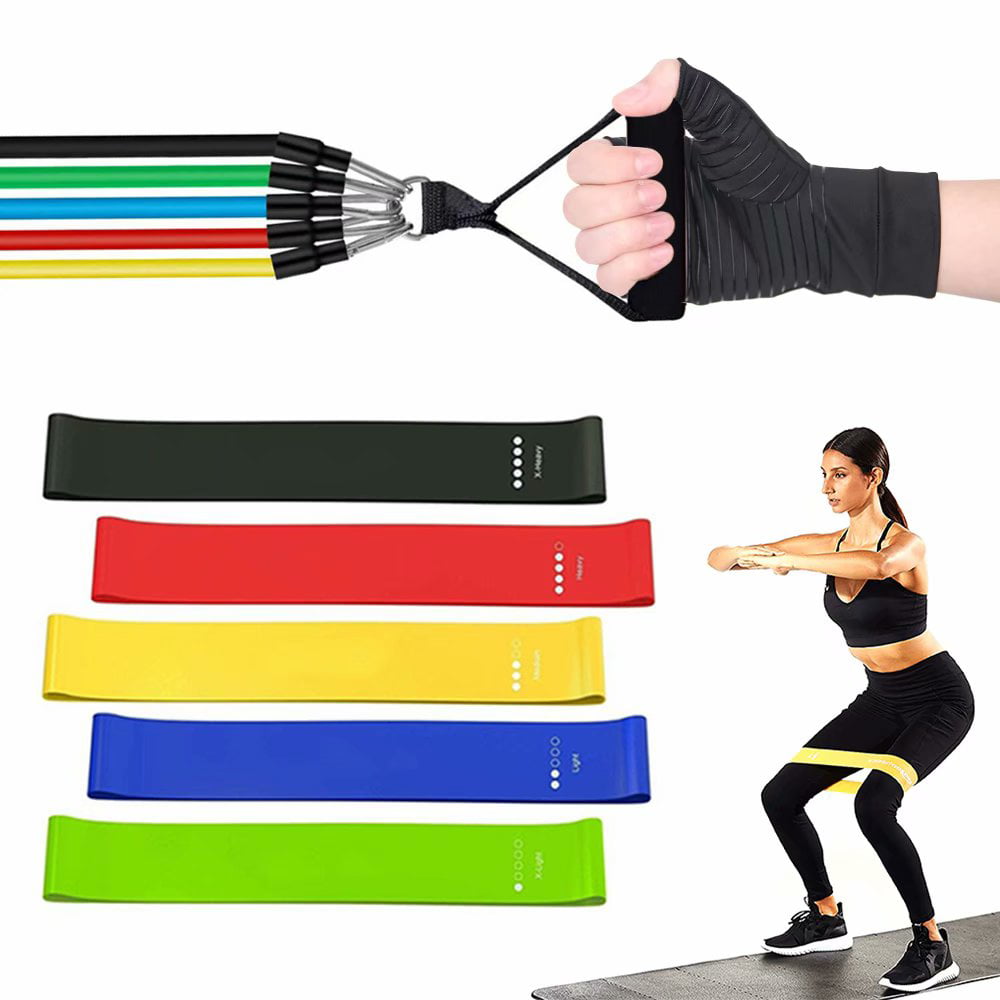 5pcs/set Workout Resistance Bands Loop Exercise Fitness Yoga Gym Booty Leg Band 