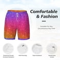 thumbnail image 4 of Kdxio Holiday Shiny Print Men'S Swim Trunks With Compression Liner 7 Inch Inseam Quick Dry Swim Shorts, 4 of 7