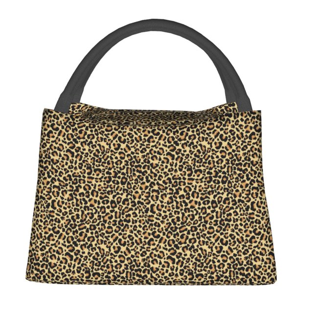 Disketp Leopard1 Bolsa Térmica Estampada, Bolsa Térmica Aislante para Almuerzo, Playa y Campamento